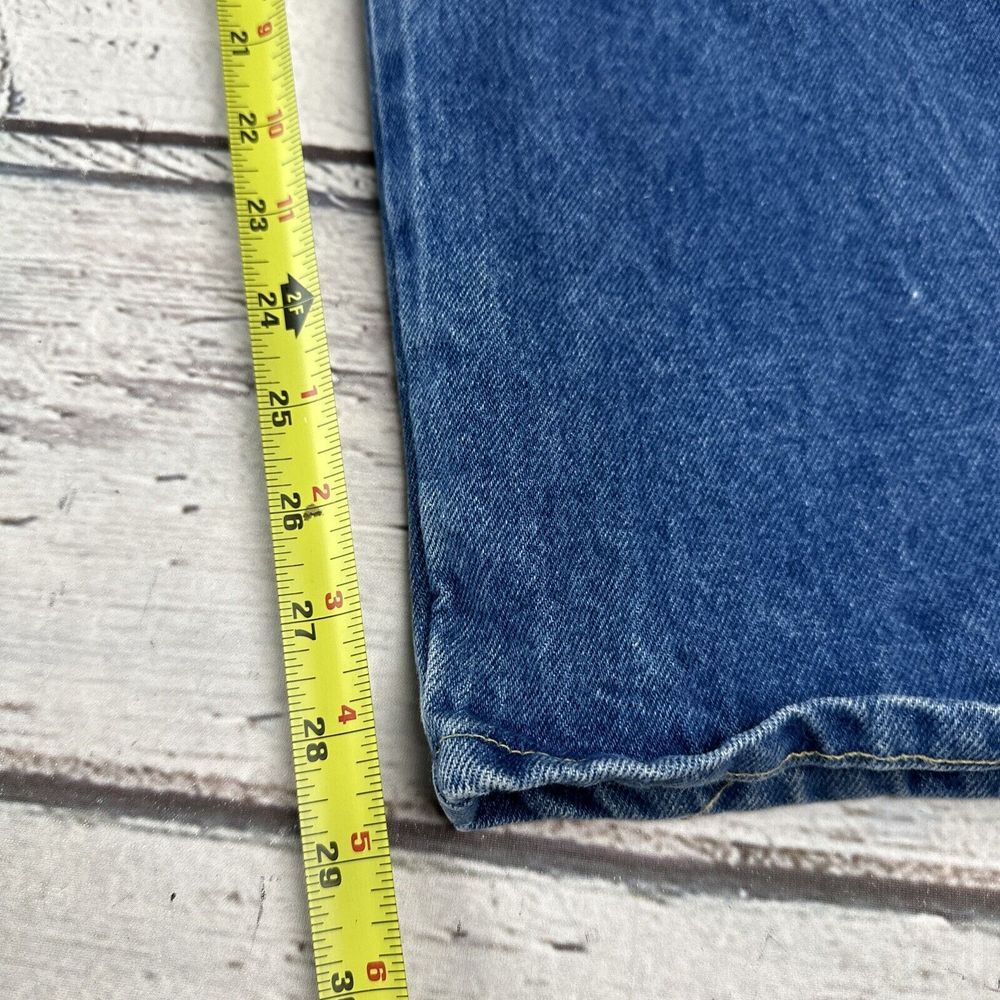 Vintage 70's Wrangler 99001SW Denim Jeans Men's 40x30 Straight Leg USA Made FLAW - Picture 4 of 16